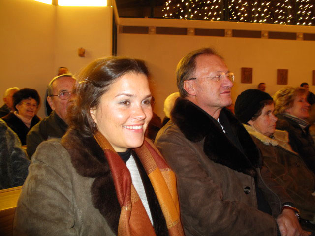 Monika und Robert in der Pfarrkirche S&uuml;&szlig;enbrunn