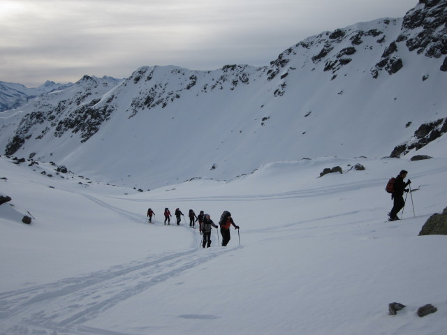 zwischen Mittlerer Wildalmsee und Oberer Wildalmsee (24. Jän.)