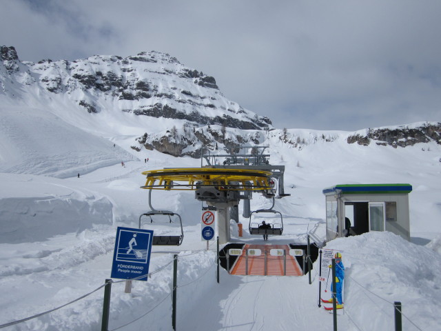 Talstation des Sessellifts Mesola, 2.115 m (15. März)