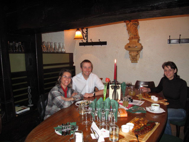 Doris, ich und Katja im 'Mayer am Pfarrplatz'