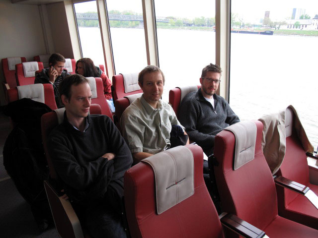 Michael, ich und Norbert im Twin City Liner (24. Apr.)