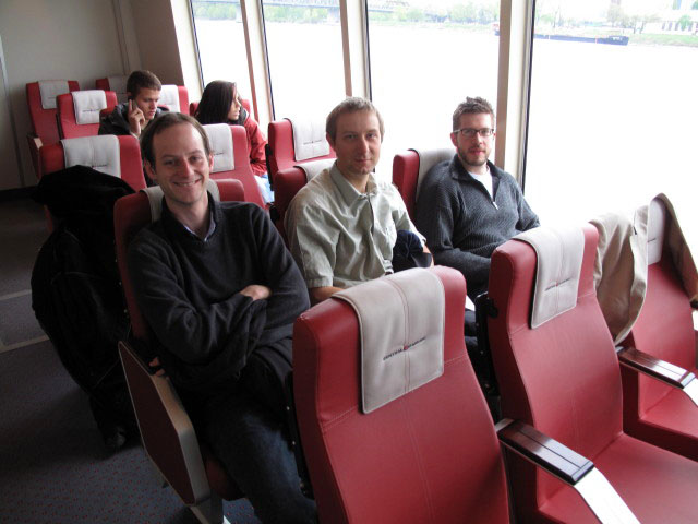 Michael, ich und Norbert im Twin City Liner (24. Apr.)