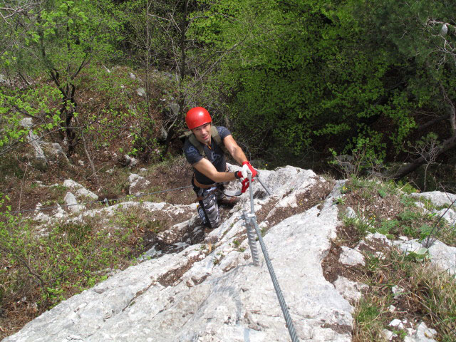 Marijan in der Schlusswand
