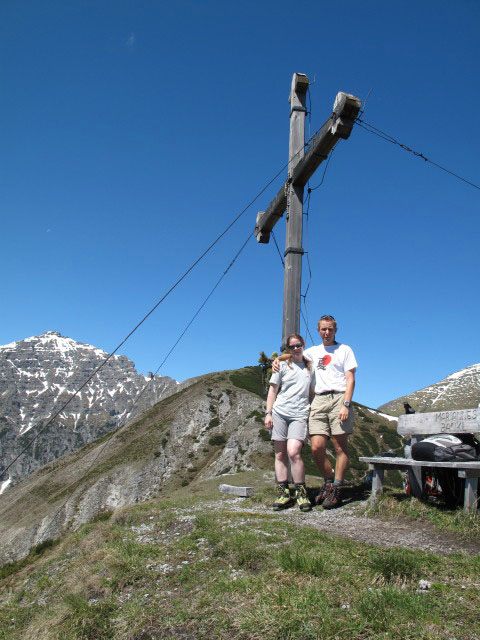 Daniela und ich am Jochkreuz, 2.045 m