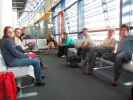 Daniela, Norbert, Roland, Harald und Valentin am Flughafen Wien, 183 m (4. Juli)
