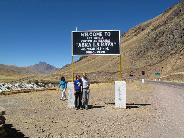 Daniela und ich am Abra de la Raya, 4.338 m (20. Juli)