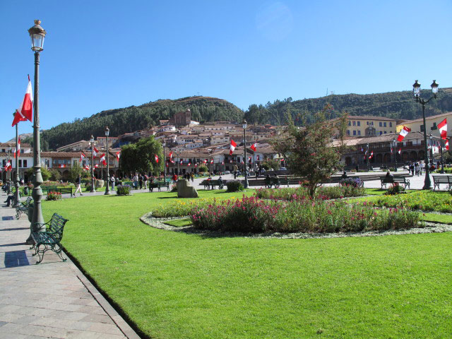 Plaza de Armas in Cusco, 3.399 m (21. Juli)