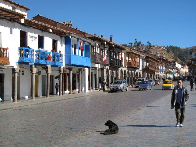 Plaza de Armas in Cusco, 3.399 m (21. Juli)