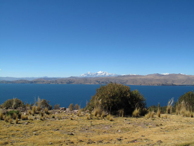 Cordillera Real vom Lago Titicaca aus (23. Juli)