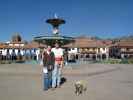 Daniela und ich auf der Plaza de Armas in Cusco, 3.399 m (21. Juli)