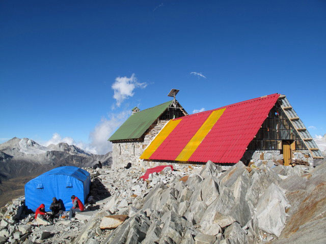 Refugio Campo Alto Roca, 5.130 m (31. Juli)