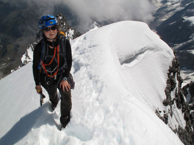 Irene am Hintergrat am 2. Eisfeld (21. Aug.)