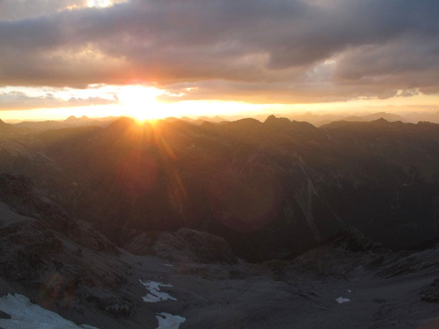 von der Julius-Payerhütte Richtung Nordwesten (21. Aug.)