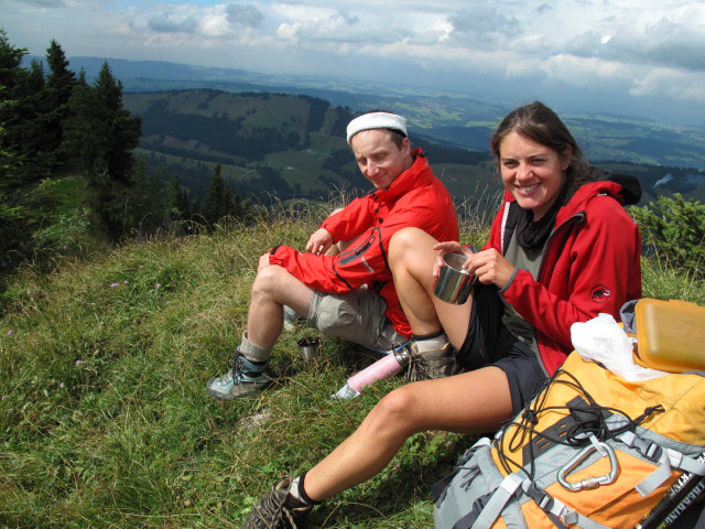 Christoph und Gudrun auf der Rohnehöhe, 1.639 m (4. Sep.)