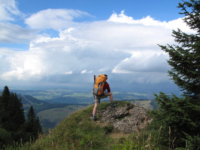 Christoph zwischen Rohnehöhe und Hohenfluhalpkopf (4. Sep.)