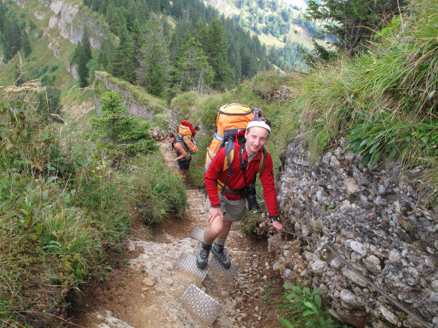 Gudrun und Christoph zwischen Seelekopf und Staufner Haus (4. Sep.)