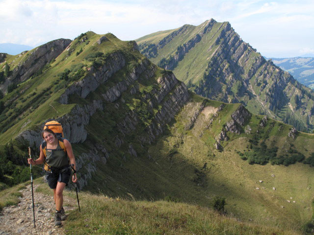 Gudrun zwischen Gündleskopf und Buralpkopf (5. Sep.)