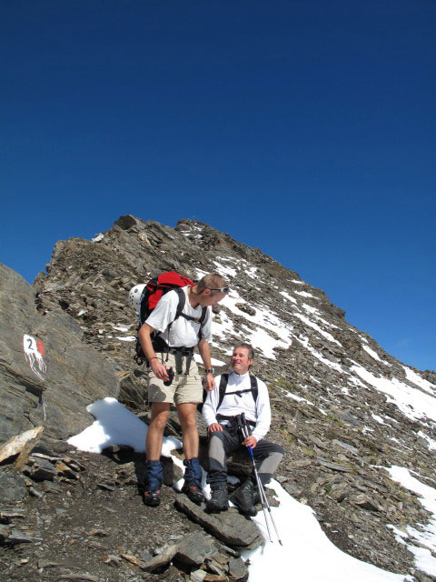 Ich und Erich auf Weg 2 zwischen Sterzinger Hütte und Wilder Kreuzspitze (11. Sep.)