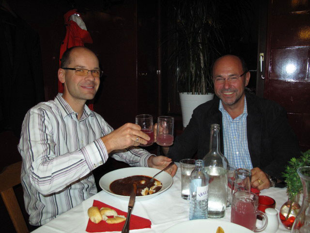 Christian und Hans-Christian im Weinhaus Artl