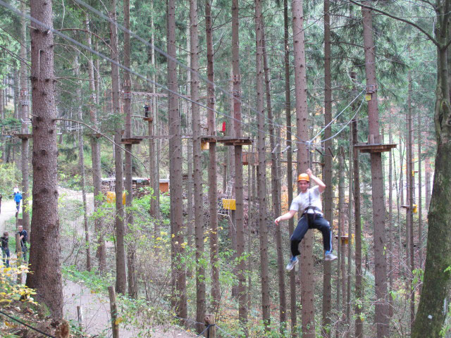 Matthias im Parcours 'Baummarder'