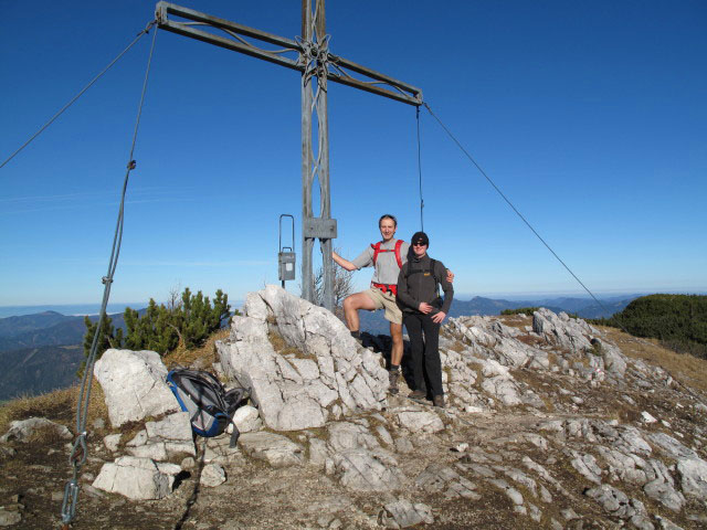 Ich und Carmen am Gippel, 1.669 m