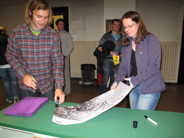 Chris und Daniela in der Universität Wien