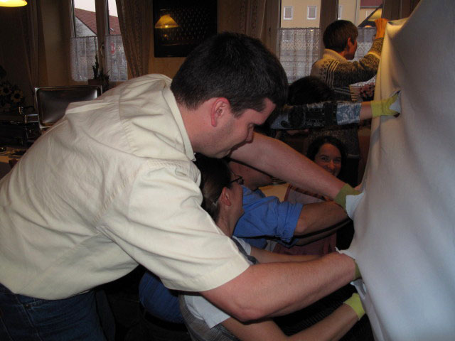 im Heurigenlokal Storch