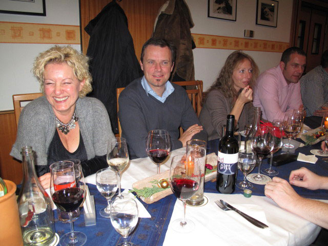 Ursula, Andreas, Martina und Andreas im Gasthaus Möslinger