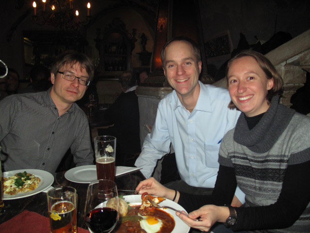 Stefan, Florian und Carmen im Brezl Gwölb