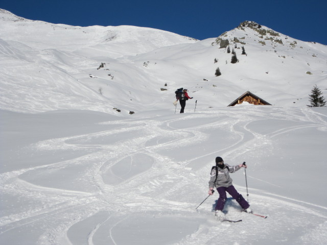 Erhard und Hanna auf der Wirts Hochalm (1. Jän.)