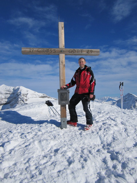 Ich auf der Gjaidtrogh&ouml;he, 2.988 m (16. J&auml;n.)