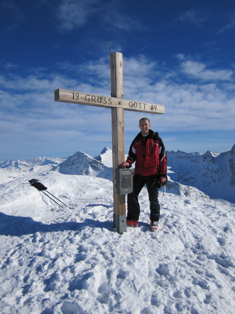 Ich auf der Gjaidtrogh&ouml;he, 2.988 m (16. J&auml;n.)