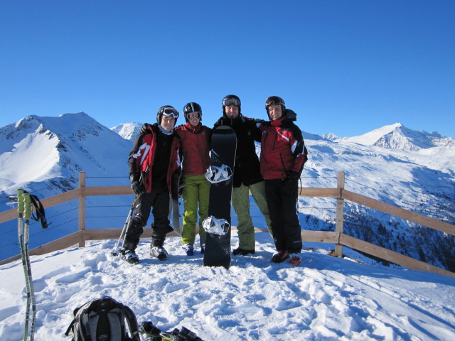 Udo, Katarina, Markus und ich am Stubnerkogel, 2.246 m