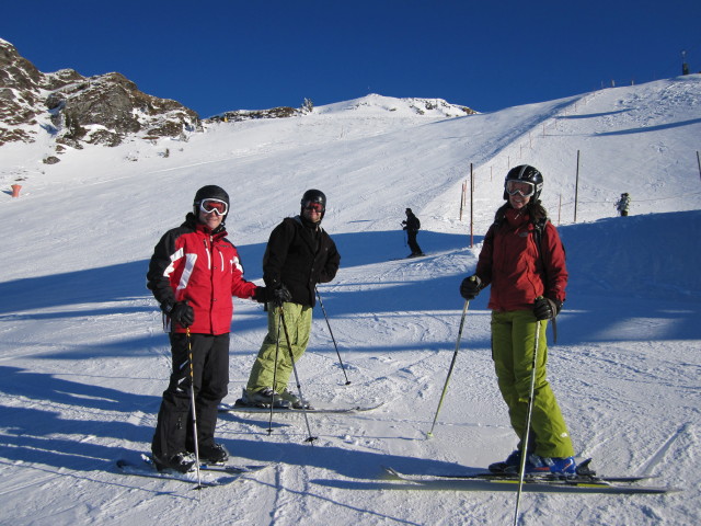 Udo, Markus und Katarina auf der Adrenalinabfahrt