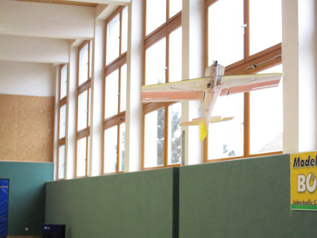 Flugvorf&uuml;hrung in der Hauptschule B&ouml;heimkirchen