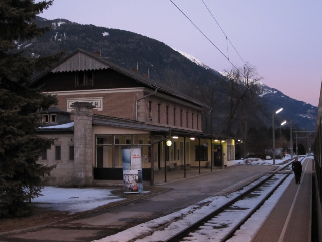 Bahnhof D&ouml;lsach, 653 m (6. Feb.)