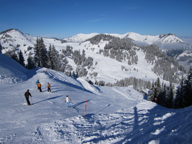 Mama auf der Abfahrt Wannen