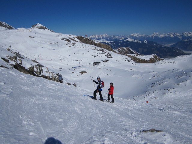 Florian und Ruth neben der Gletscherseeabfahrt