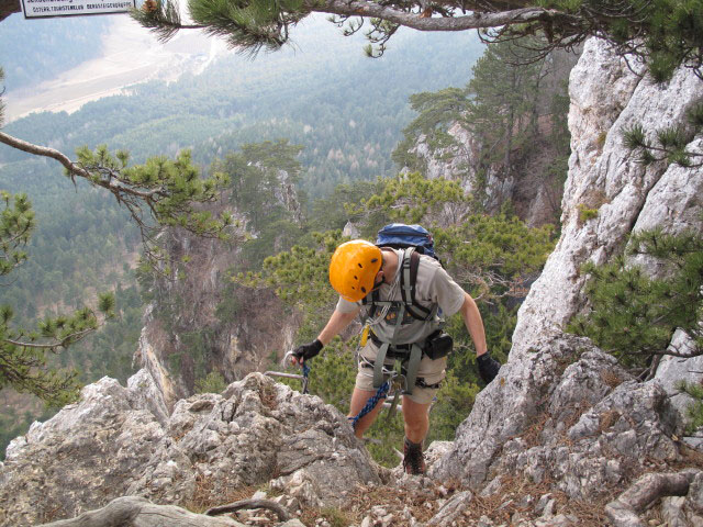 Wildenauer-Klettersteig: Ich im Ausstieg