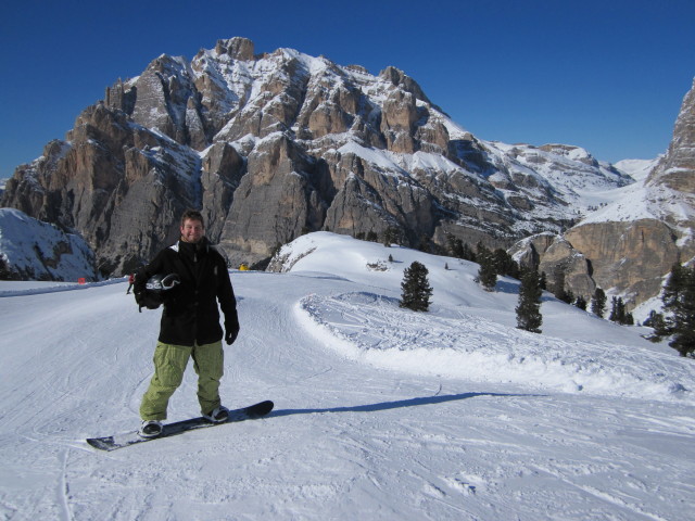 Markus auf der Piste Armentarola (20. M&auml;rz)