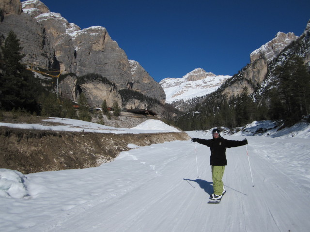 Markus auf der Piste Armentarola (20. M&auml;rz)