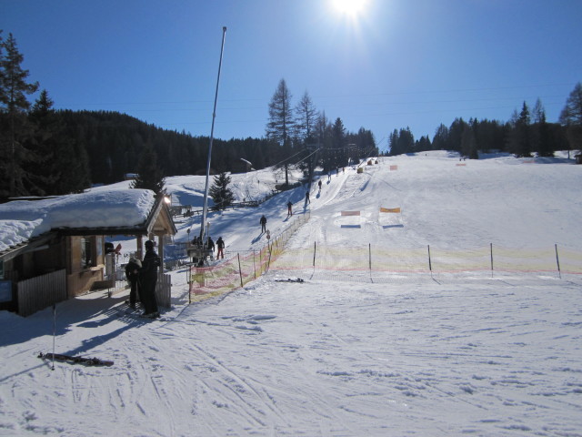 Talstation des Skilifts Armentarola (20. M&auml;rz)