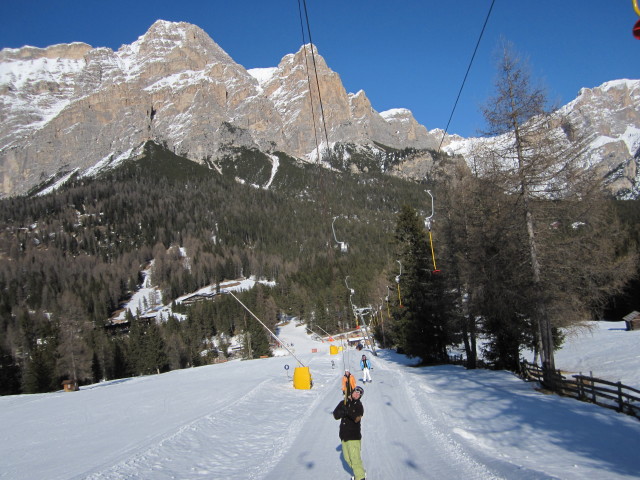 Markus im Skilift Armentarola (20. M&auml;rz)