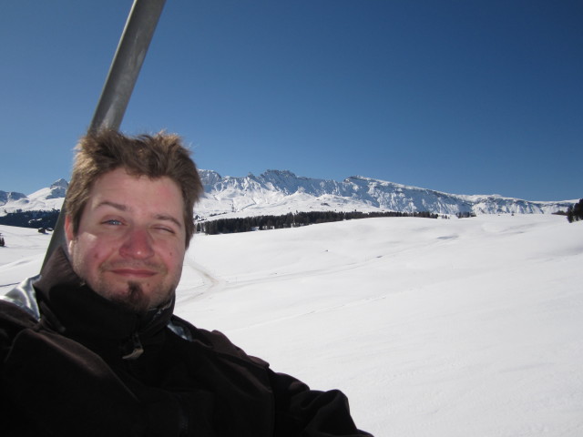 Markus im Sessellift Sanon (21. M&auml;rz)