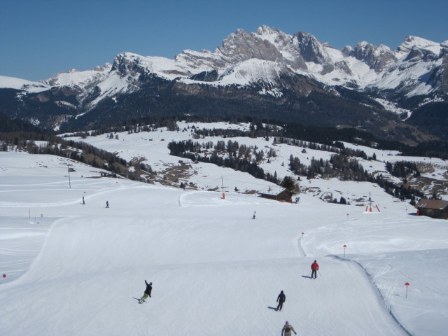 Markus auf der Piste des Sessellifts Punta d'Oro (21. M&auml;rz)