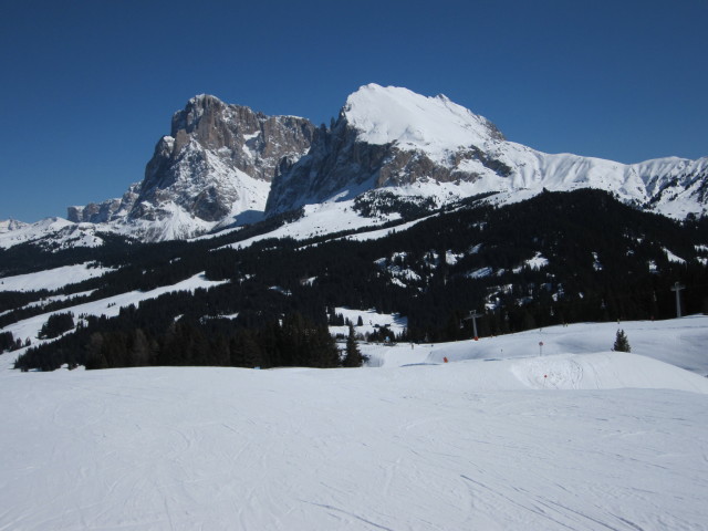 Piste des Sessellifts Floralpina (21. M&auml;rz)