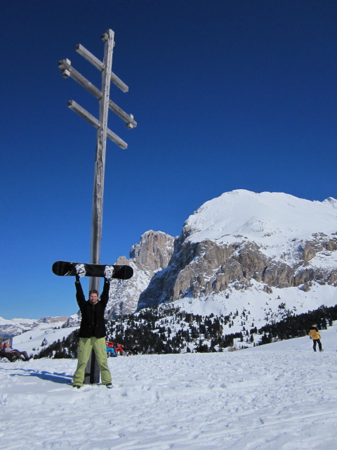 Markus bei der Williams-H&uuml;tte, 2.100 m (21. M&auml;rz)