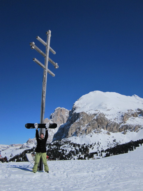 Markus bei der Williams-H&uuml;tte, 2.100 m (21. M&auml;rz)