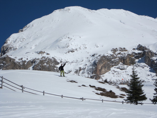 Markus auf der Alpe del Comun (21. M&auml;rz)