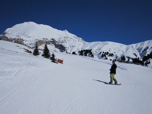 Markus auf der Piste des Sessellifts Florian (21. M&auml;rz)
